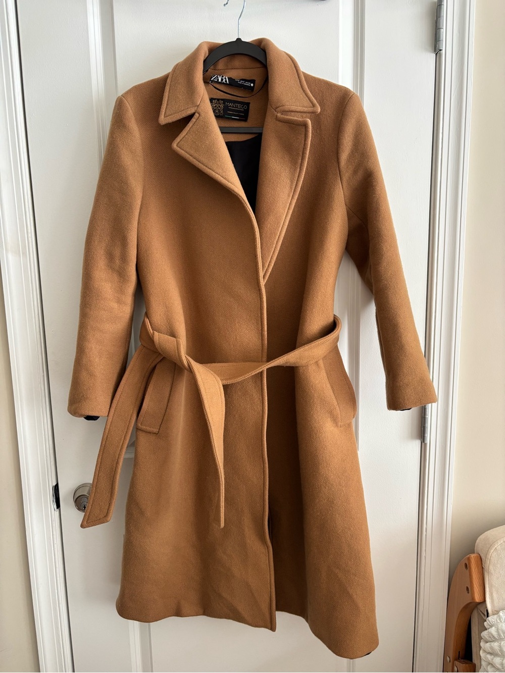 Zara Camel Belted Trench Coat - Women